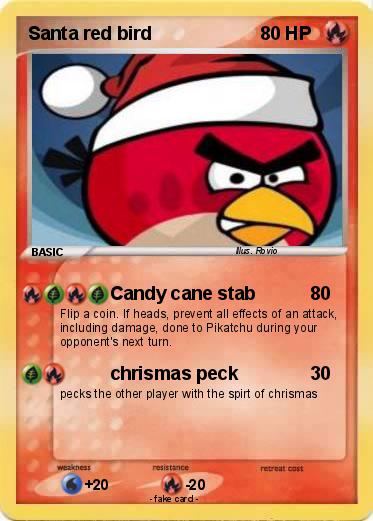 Pokemon Santa red bird