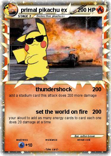 Pokemon primal pikachu ex