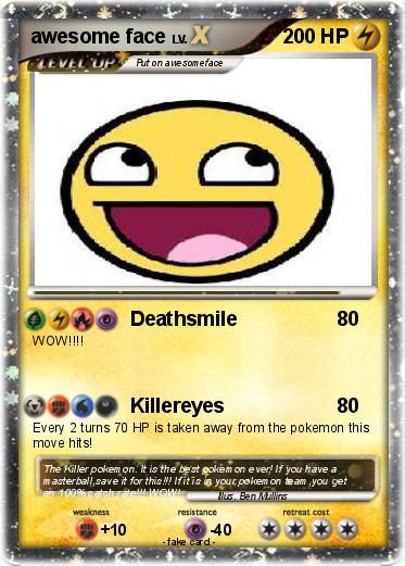 Pokemon awesome face