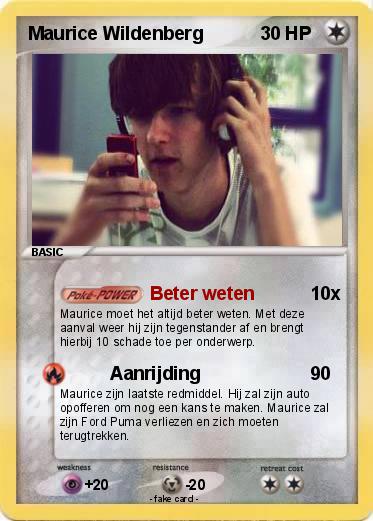Pokemon Maurice Wildenberg