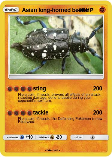 Pokemon Asian long-horned beetle