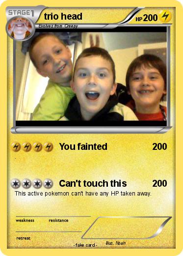 Pokemon trio head