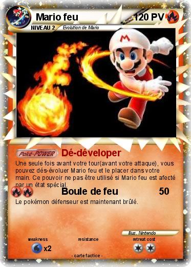 Pokemon Mario feu