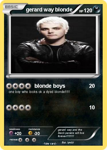 Pokemon gerard way blonde
