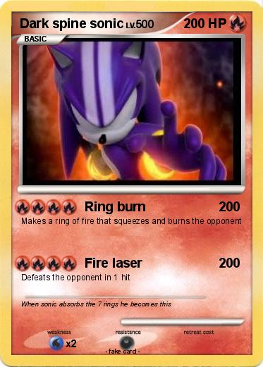 Pokemon Dark spine sonic
