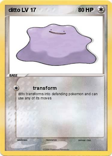 Pokemon ditto LV 17