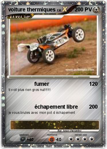 Pokemon voiture thermiques