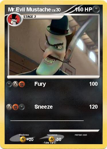 Pokemon Mr.Evil Mustache