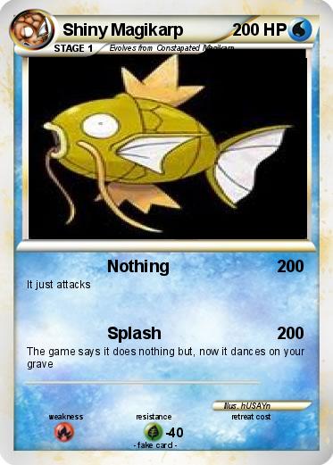 Pokémon Shiny Magikarp 20 20 - Nothing - My Pokemon Card