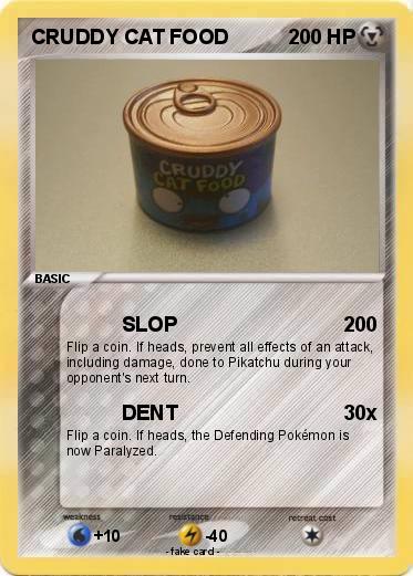 Pokemon CRUDDY CAT FOOD