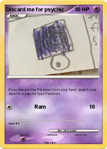 Pokemon Discard me for psychic