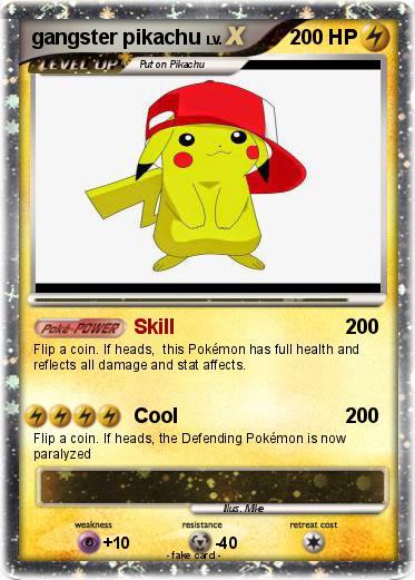 Pokemon gangster pikachu