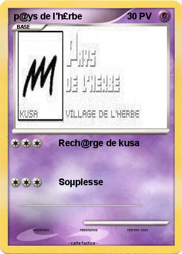 Pokemon p@ys de l'h£rbe