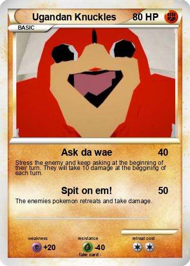 Pokemon Ugandan Knuckles