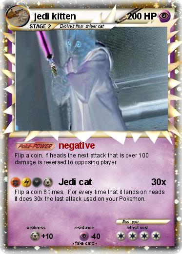 Pokemon jedi kitten