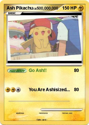 Pokemon Ash Pikachu