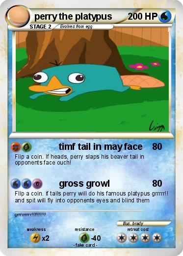 Pokemon perry the platypus