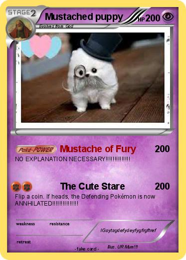 Pokemon Mustached puppy