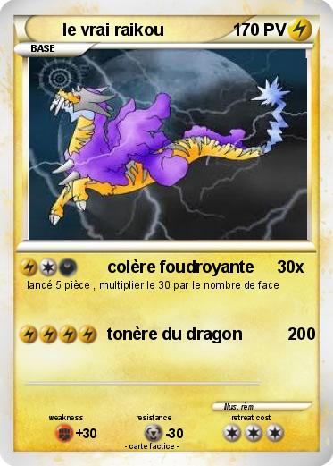 Pokemon le vrai raikou