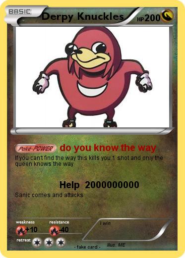 Pokemon Derpy Knuckles