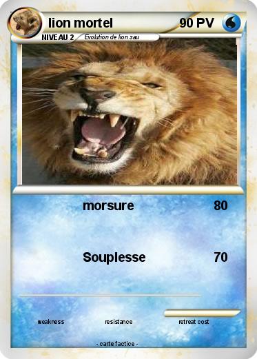 Pokemon lion mortel