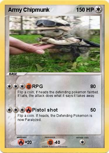 Pokemon Army Chipmunk