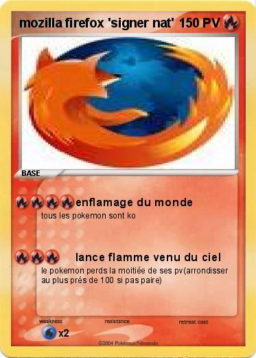 Pokemon mozilla firefox 'signer nat'