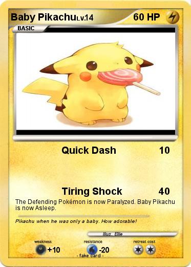 Pokemon Baby Pikachu