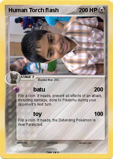 Pokemon Human Torch flash