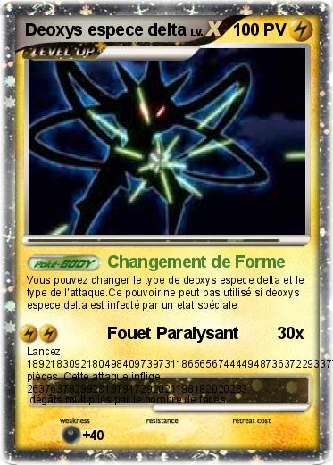 Pokemon Deoxys espece delta