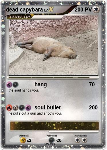 Pokemon dead capybara