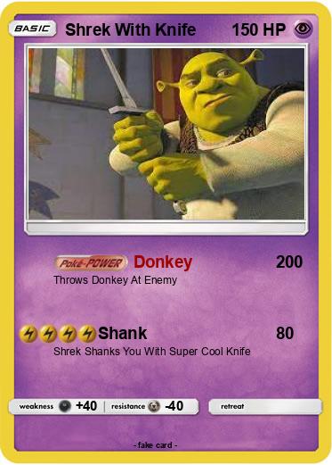 Pokemon Shrek With Knife