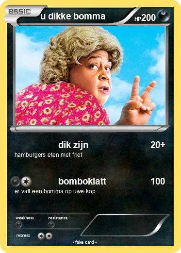 Pokemon u dikke bomma