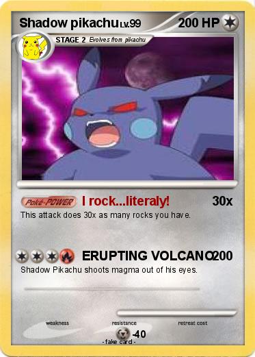 Pokemon Shadow pikachu
