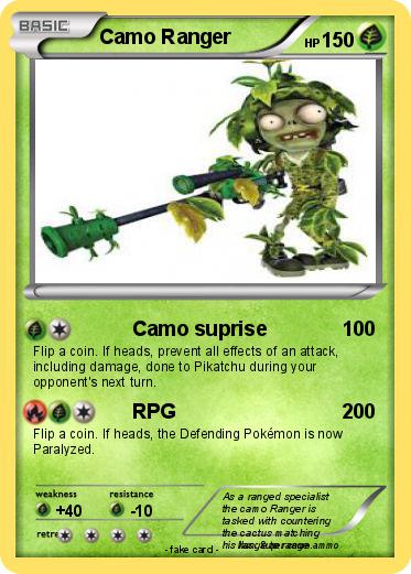 Pokemon Camo Ranger