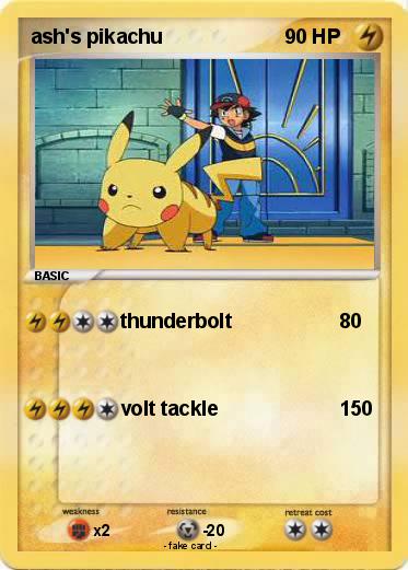 Pokemon ash's pikachu