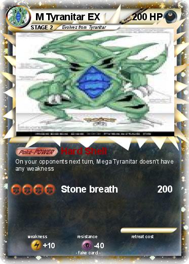 Pokémon M Tyranitar EX - Hard Shell - My Pokemon Card