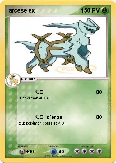 Pokemon arcese ex