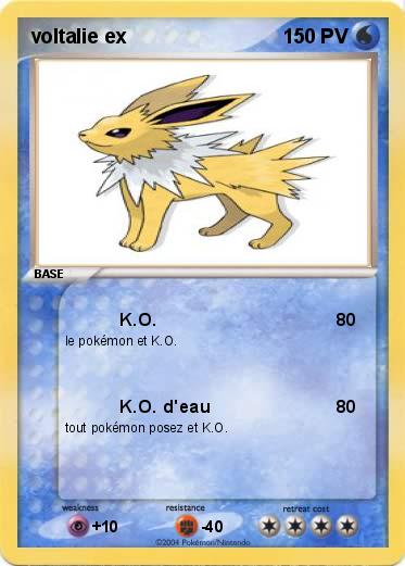 Pokemon voltalie ex
