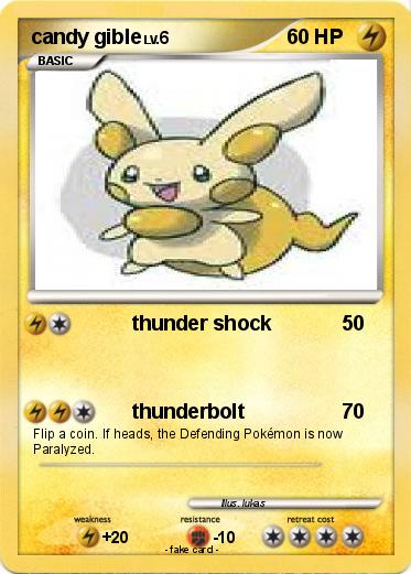 Pokemon candy gible