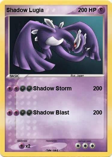 Pokemon Shadow Lugia