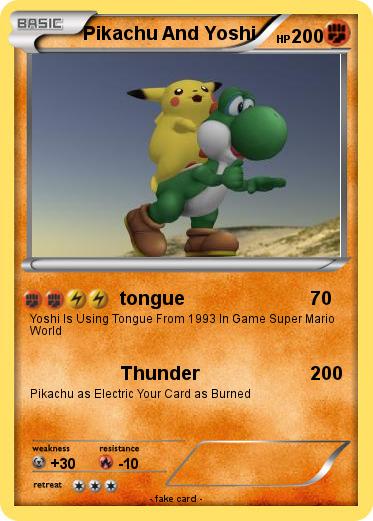 Pokemon Pikachu And Yoshi