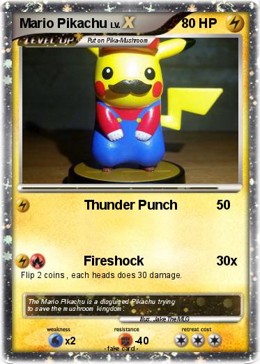 Pokemon Mario Pikachu