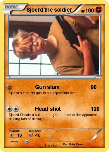 Pokemon Sjoerd the soldier