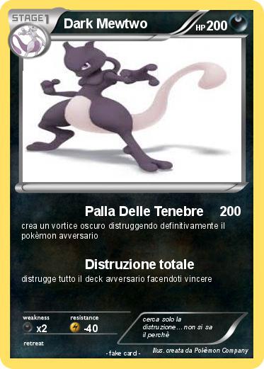 Pokemon Dark Mewtwo