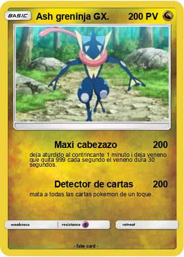 Pokemon Ash greninja GX.