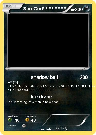 Pokemon Sun God!!!!!!!!!!!!!!!!