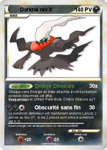 Pokemon Darkrai niv X