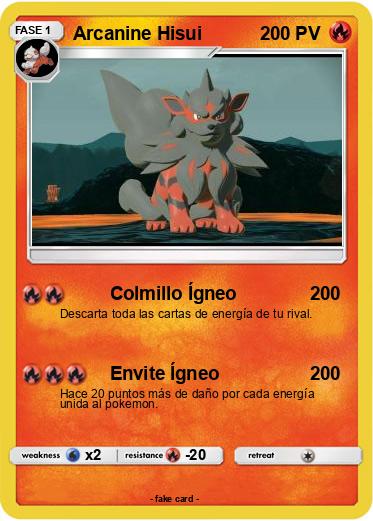 Pokemon Arcanine Hisui