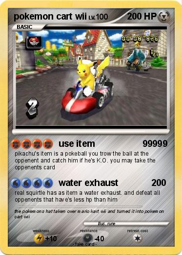 Pokemon pokemon cart wii